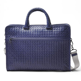 BOTTEGA VENETA ボッテガヴェネタ バッグ コピー レザーブリーフケース(2WAY仕様) 248395 vq131 4223 ネイビー メンズ